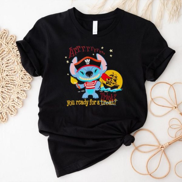 Stitch trick you ready for a treat Halloween shirt