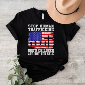 Stop human trafficking God’s children are not for sale America flag shirt