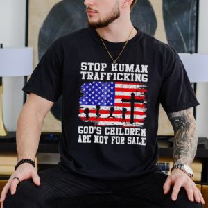 Stop human trafficking God’s children are not for sale America flag shirt