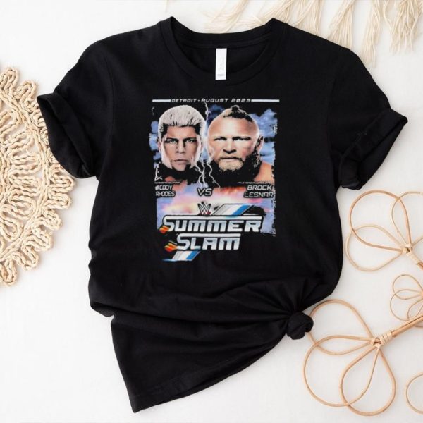 Summerslam 2023 Cody Rhodes Vs Brock Lesnar Match Shirt