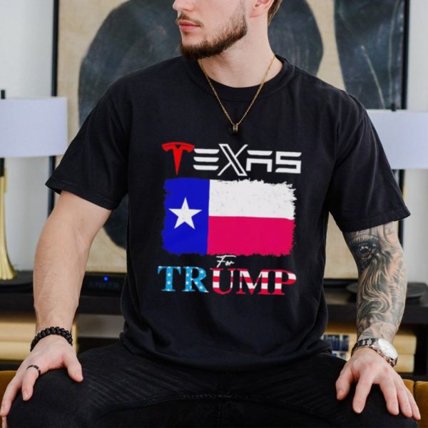 Tesla and Twitter Texas for Trump shirt