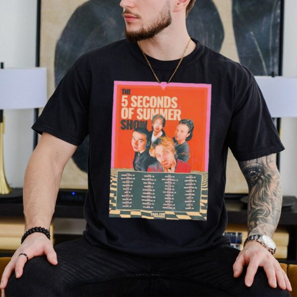 The 5Sos World Tour 2023 Lithograph poster shirt