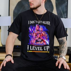 The Avengers I don’t get older I level up shirt