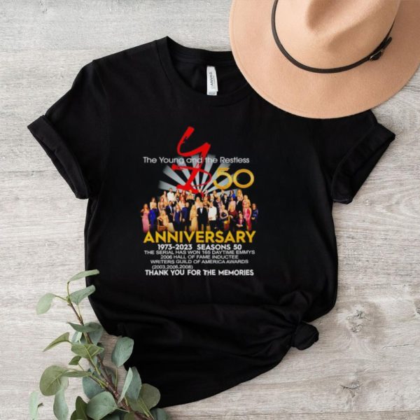 The Young and the Restless 50 anniversary 1973 2023 thank you for the memories shirt