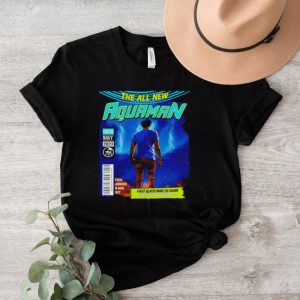 The all new Aquaman first black man to swim for that action shirt