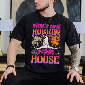 There’s Some Horrors In This House Ghost Pumpkin Halloween 2023 T Shirt