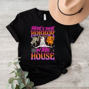 There’s Some Horrors In This House Ghost Pumpkin Halloween 2023 T Shirt