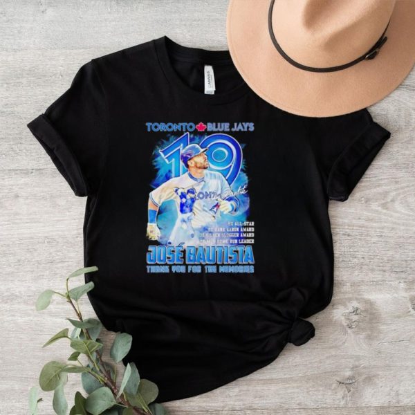 Toronto Blue Jays Jose Bautista thank you for the memories shirt