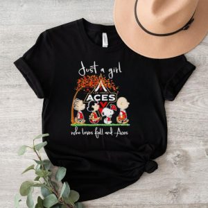 Peanuts Cartoon Just A Girl Who Loves Fall And Las Vegas Shirt