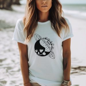 West of the moon skull shirt