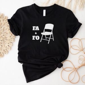 White Folding chair FA and FO shirt