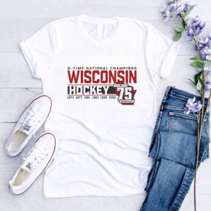 Wisconsin Badgers 75th season and six time National Champions shirt