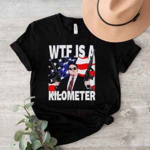 Wtf is a kilometer USA flag shirt