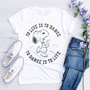 Youth snoopy to live is to dance shirt