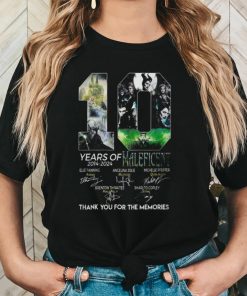 10 Years Of 2014 2024 Maleficent Thank You For The Memories T Shirt