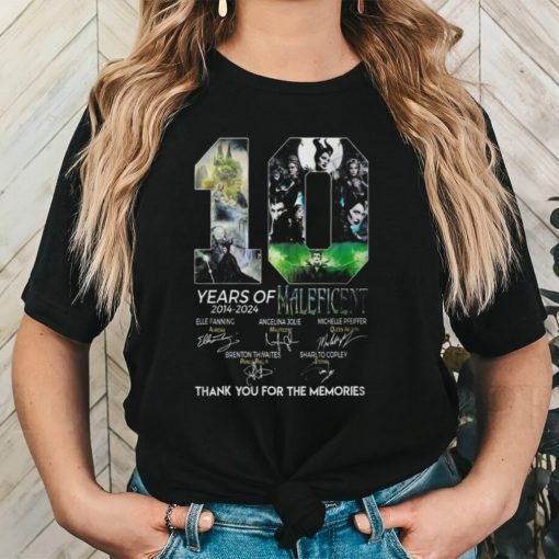 10 Years Of 2014 2024 Maleficent Thank You For The Memories T Shirt