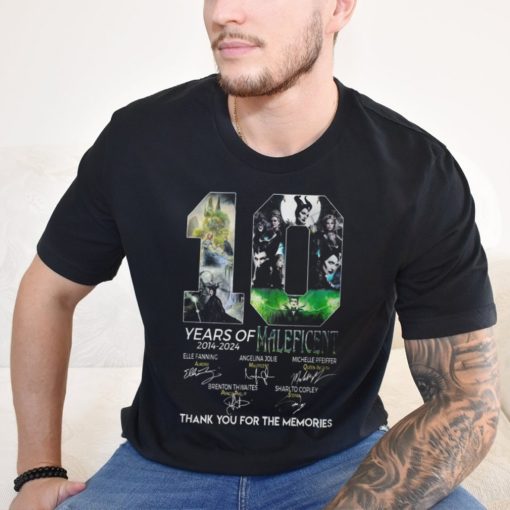 10 Years Of 2014 2024 Maleficent Thank You For The Memories T Shirt