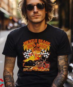 2024 fall myrtle beach bike rally vintage art back shirt