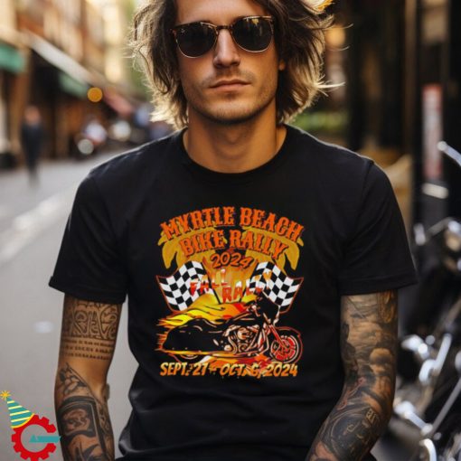 2024 fall myrtle beach bike rally vintage art back shirt