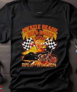 2024 fall myrtle beach bike rally vintage art back shirt