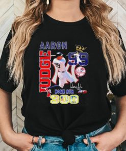 New York Yankees Baseball Aaron Judge No.99 Home Run 300 signature shirt