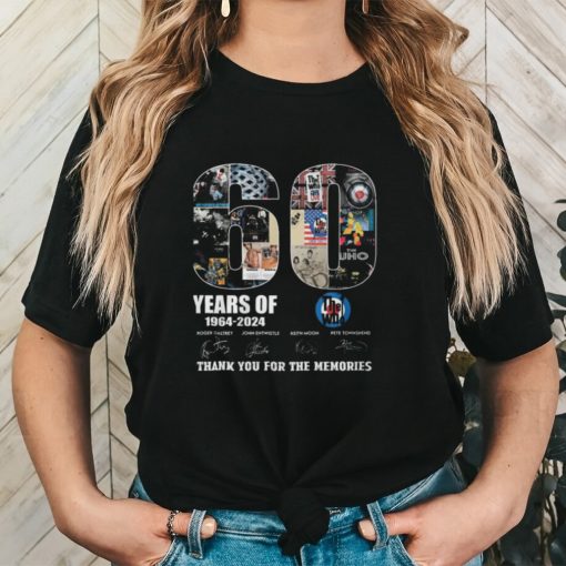 60 Years Of 1964 2024 The Who Thank You For The Memories T Shirt