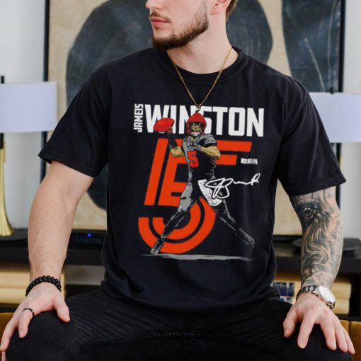 Cleveland Browns Jameis Winston pose number 5 signature shirt