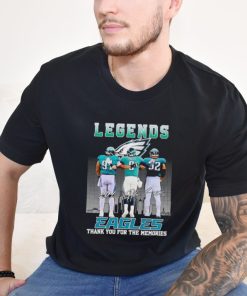 The Legends of Philadelphia Eagles thank you for the memories signatures shirt