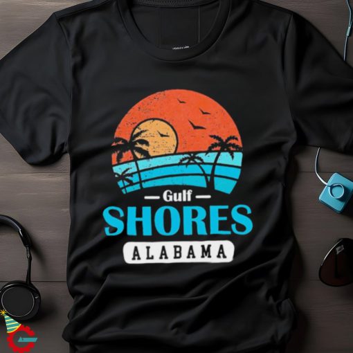 Alabama Gulf Shores Beach Family Vacation Souvenir Gift Retro shirt