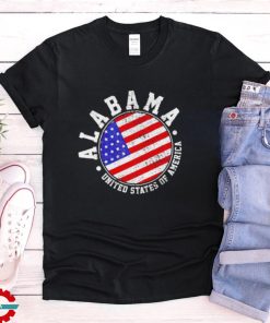 Alabama United States of America US flag shirt