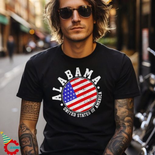 Alabama United States of America US flag shirt