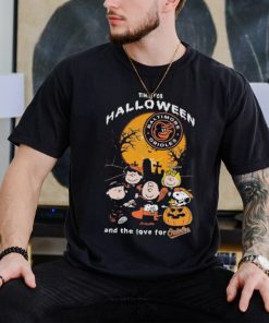 Baltimore Orioles Snoopy Peanuts Time For Halloween And Orioles Love Shirt