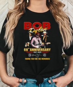 Bob Dylan 68th Anniversary 1957 2025 Thank You For The Memories T Shirt