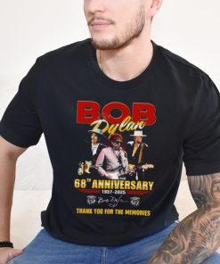 Bob Dylan 68th Anniversary 1957 2025 Thank You For The Memories T Shirt