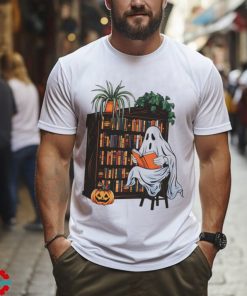 Bookish Ghost Spooky Library Book Lover Reading shirt