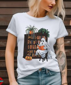 Bookish Ghost Spooky Library Book Lover Reading shirt