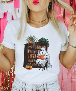 Bookish Ghost Spooky Library Book Lover Reading shirt