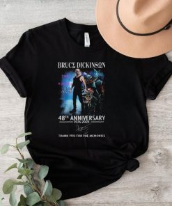 Bruce Dickinson 48th Anniversary 1976 2024 Thank You For The Memories T Shirt