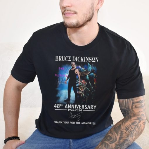 Bruce Dickinson 48th Anniversary 1976 2024 Thank You For The Memories T Shirt