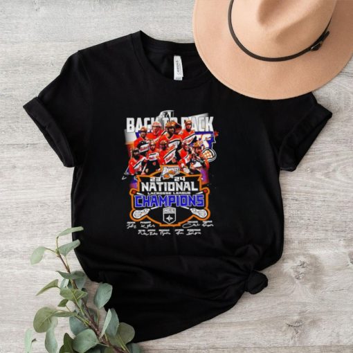 Buffalo Bandits back to back National Lacrosse League Champions 2024 signature shirt