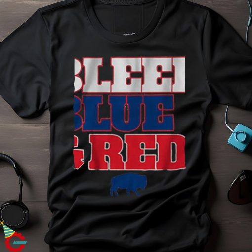 Buffalo Football Bleed Blue & Red Shirt