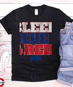 Buffalo Football Bleed Blue & Red Shirt