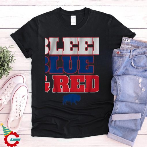 Buffalo Football Bleed Blue & Red Shirt