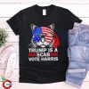 Cat ladies funny Donald Trump is a Scab vote Harris shirt