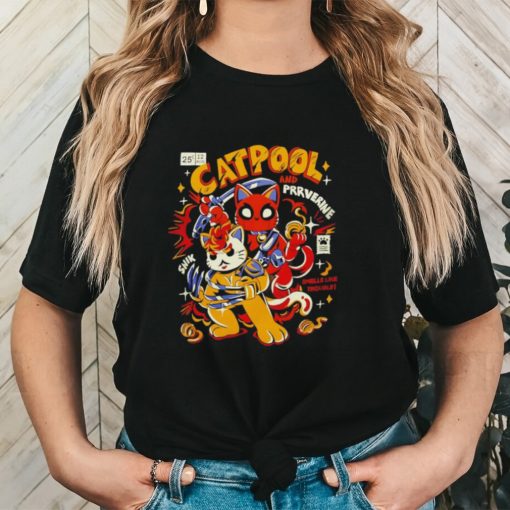 Catpool and Prrverine Cartoon shirt