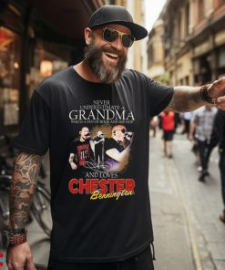 Chester Bennington Never Underestimate A Grandma Loves Rock Signature Shirt