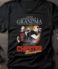 Chester Bennington Never Underestimate A Grandma Loves Rock Signature Shirt