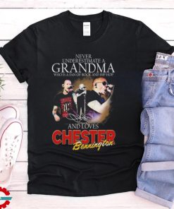 Chester Bennington Never Underestimate A Grandma Loves Rock Signature Shirt