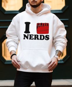 Claudia Wearing I love Nerds Ariana hoodie