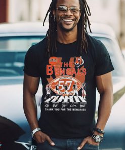 Design The Cincinnati Bengals 54 Years 1967 2024 Thank You For The Memories T Shirt